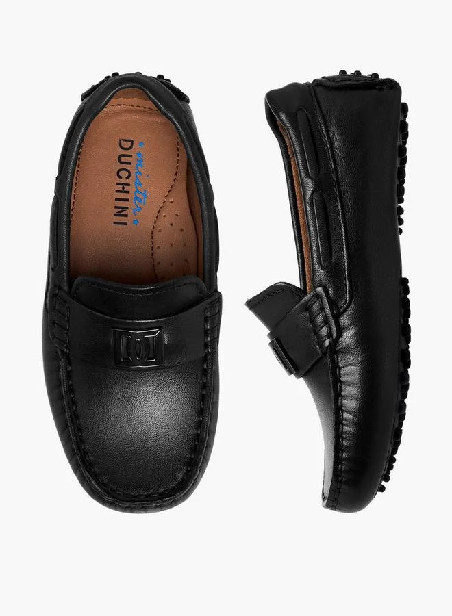 سيد دوتشيني أحذية موكاسين جلدية للأولاد سهلة الارتداء تشكيلة رمضان